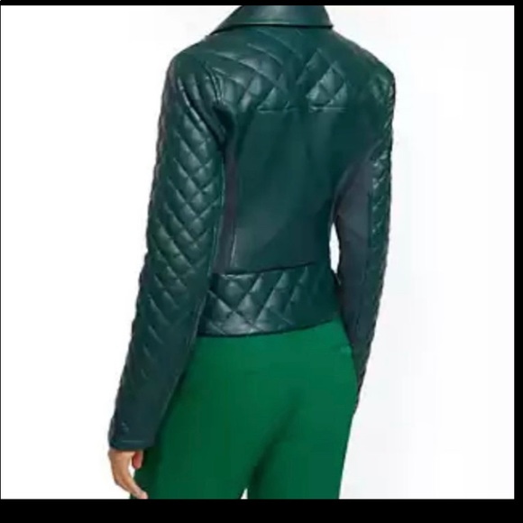 Emerald Green Moto Jacket - Picture 4 of 5